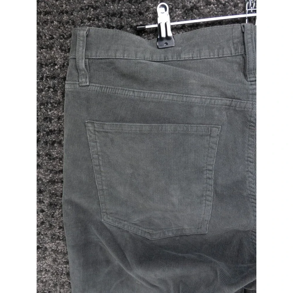 J Crew Pants Mens 32 Actual 35x28 Gray Vintage Slim Straight Stretch Corduroy